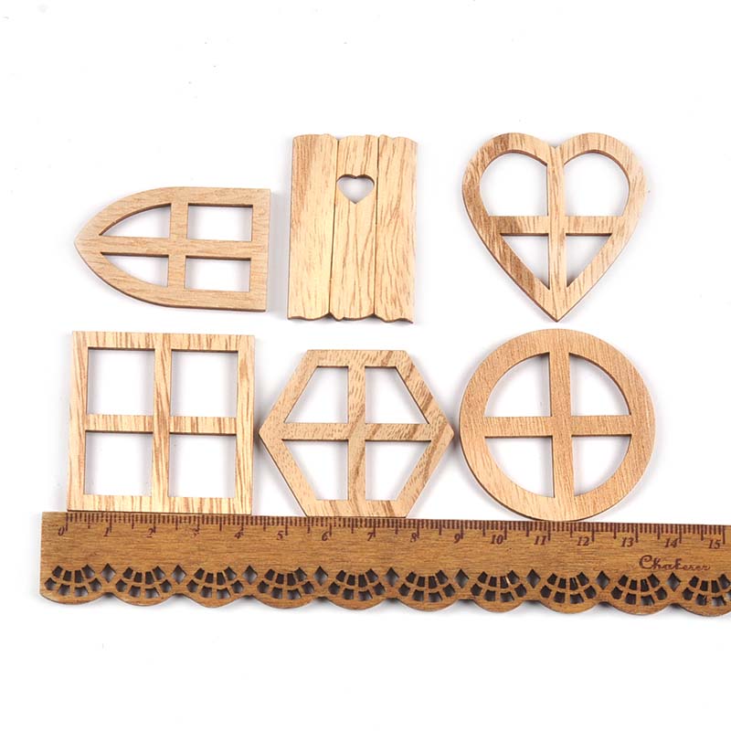 25Pcs 30-45mm Round/Heart/Hexa - Oud Wood Chip recension och pris