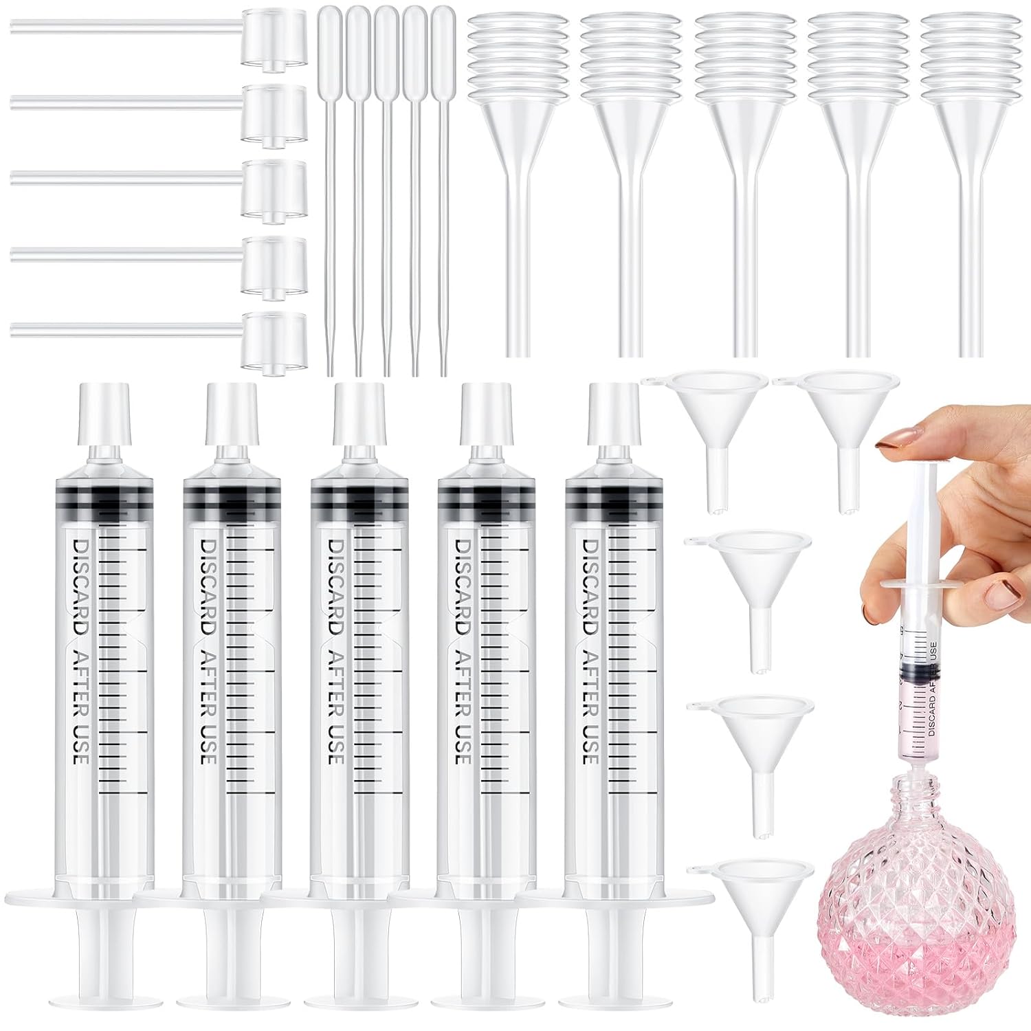 25/50PCS  perfume refill pump  - Perfume Fragrance Book recension och pris