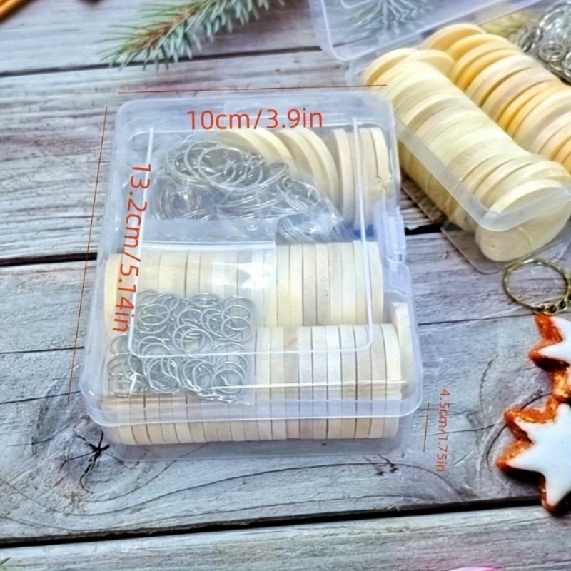 150Pcs/ Box Round Wooden Discs - Oud Wood Chip recension och pris