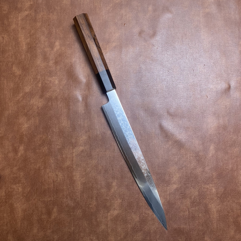 Sashimi Knife Damascus VG10 St - Oud Wood Chip recension och pris