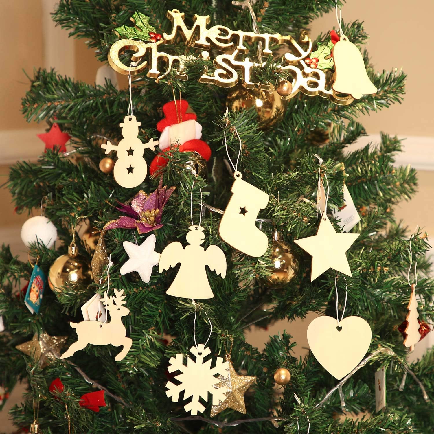 DIY Wooden Christmas Ball Deco - Oud Wood Chip recension och pris