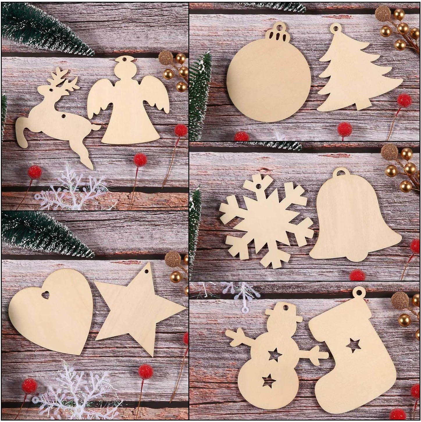 DIY Wooden Christmas Ball Deco - Oud Wood Chip recension och pris