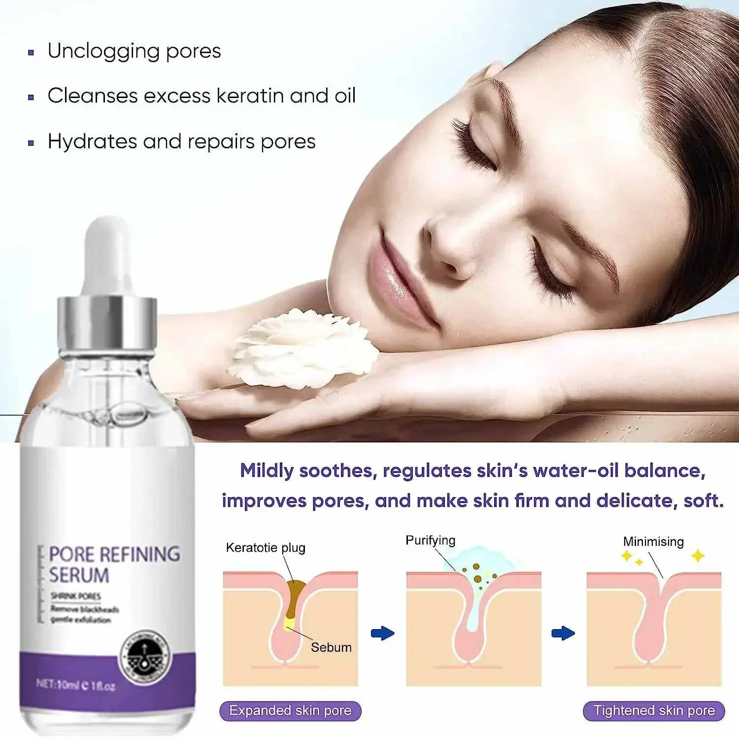 3nd Skin Texture | Pore Refini - The Ordinary Serum Hyaluronic Acid recension och pris
