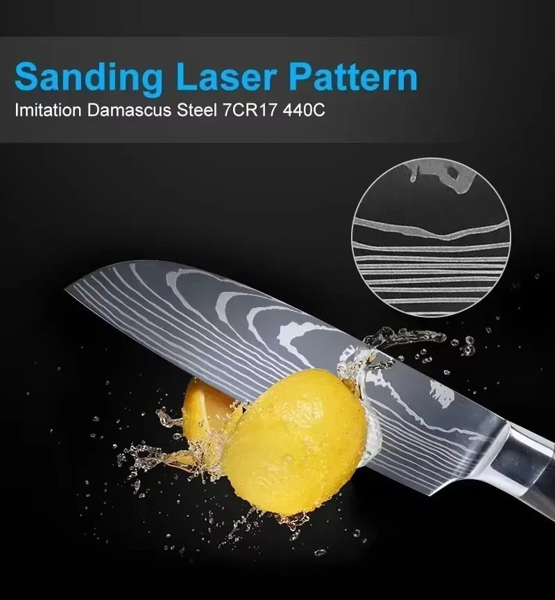 Damascus Steel Japanese Knife  - Oud Wood Chip recension och pris