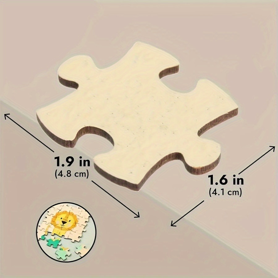Natural Brown MDF Blank Puzzle - Oud Wood Chip recension och pris